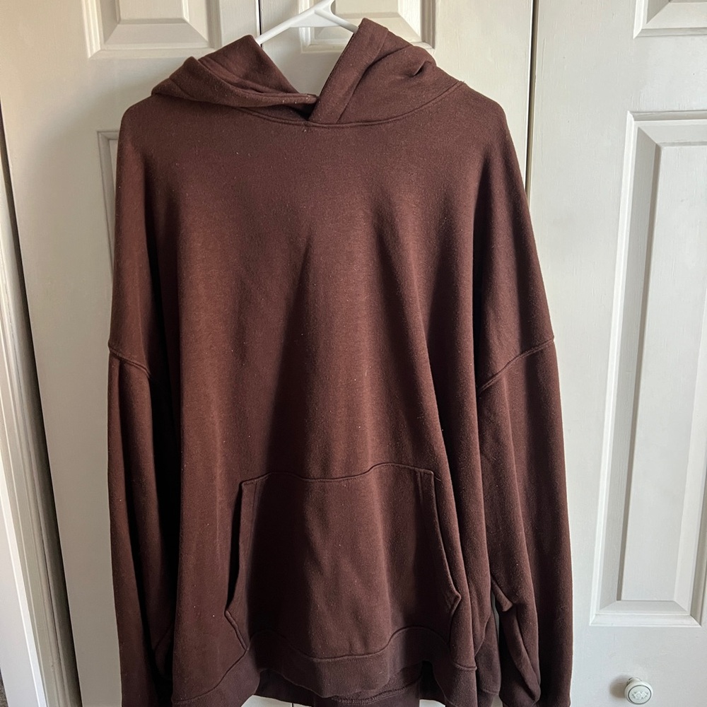 Brown over sized hoodie